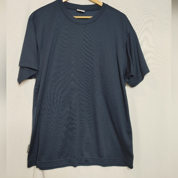 SOREL Crew Neck Short Sleeve Athletic Tee Shirt Blue Large Polyester - Picture 2 of 8